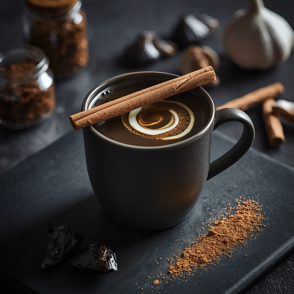 lucid origin hyper realistic close up editorial food photography of a deep charcoal brown cre 3