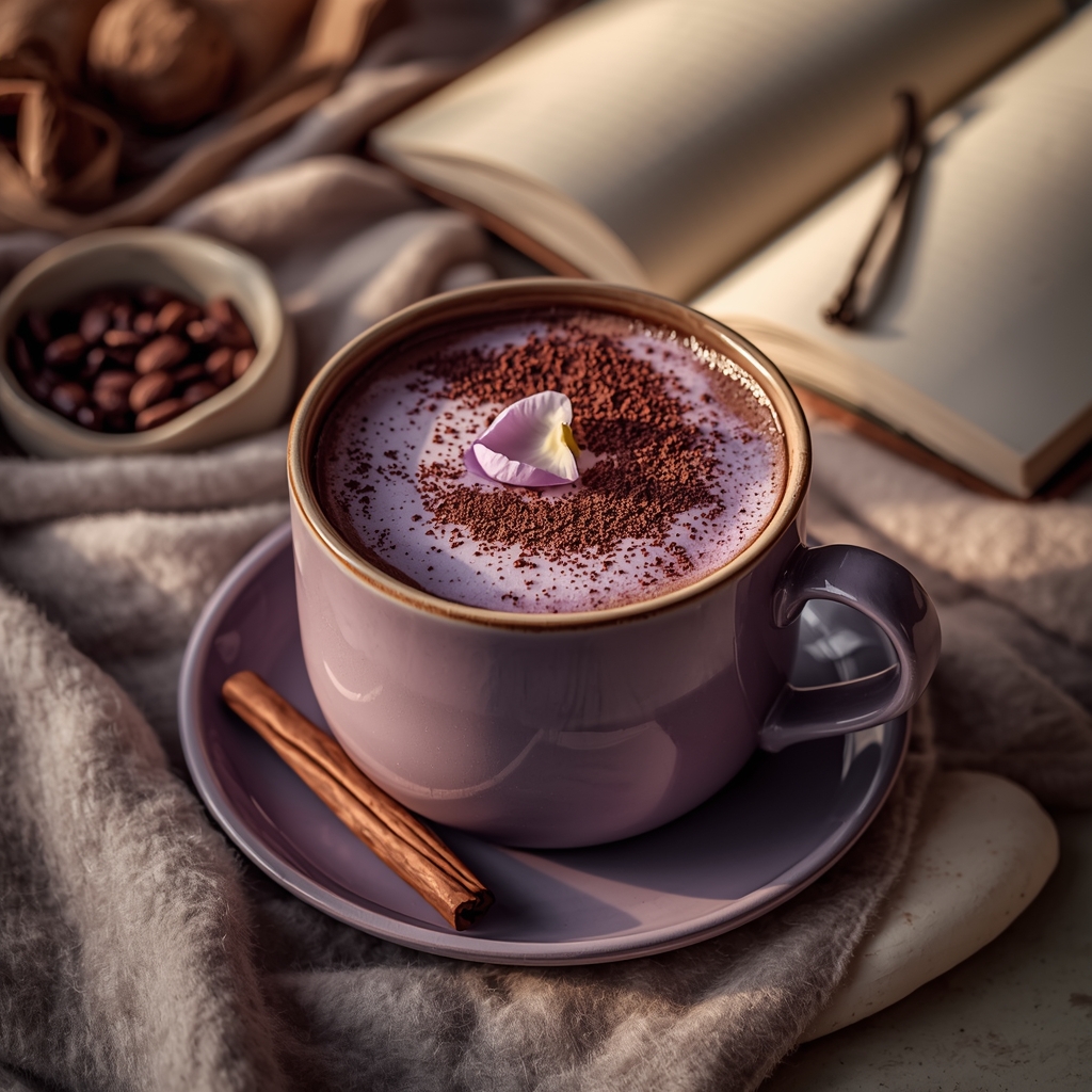 lucid origin hyper realistic close up editorial food photography of a deep chocolate violet m 1