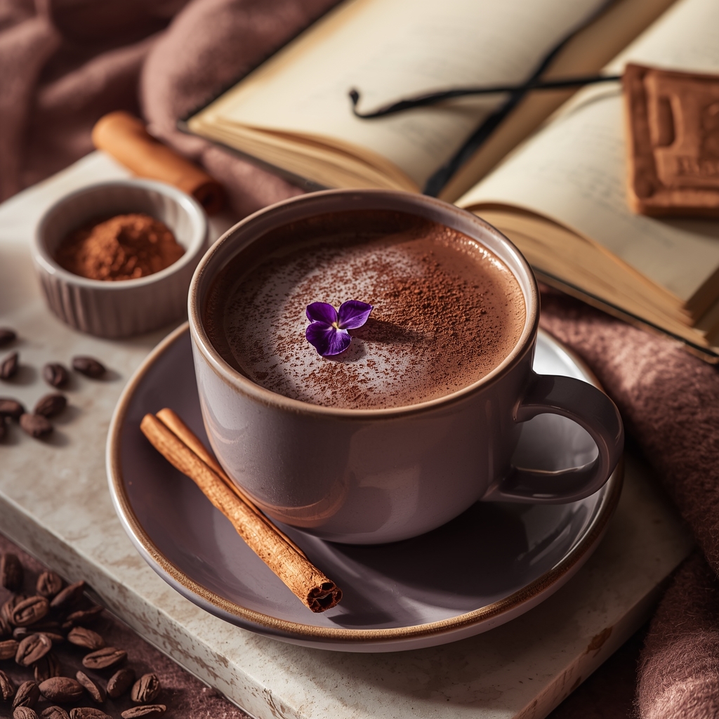 lucid origin hyper realistic close up editorial food photography of a deep chocolate violet m 2