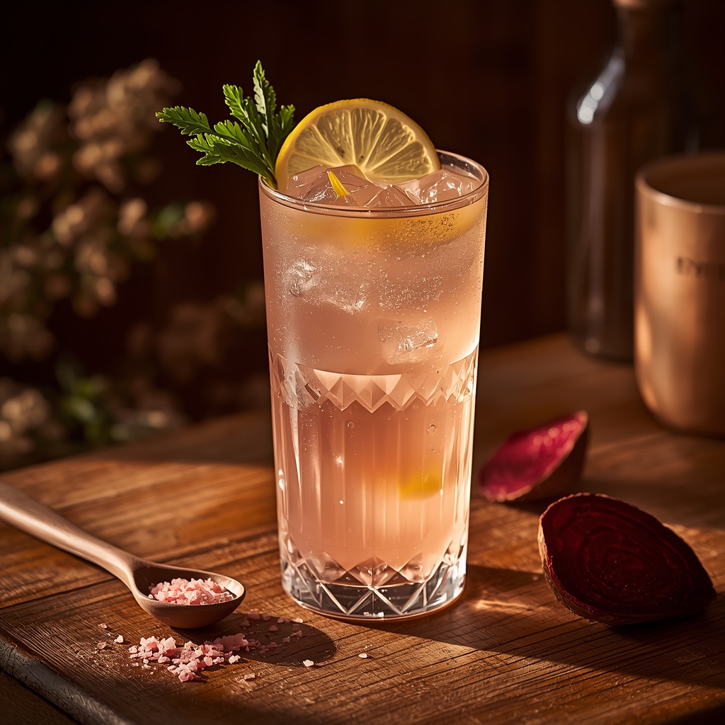 Silver Stand Steady — The 4-Minute Morning Tonic for Dizzy-On-Standing After 65 lucid origin hyper realistic close up editorial food photography of a delicate pale rose ambe 3