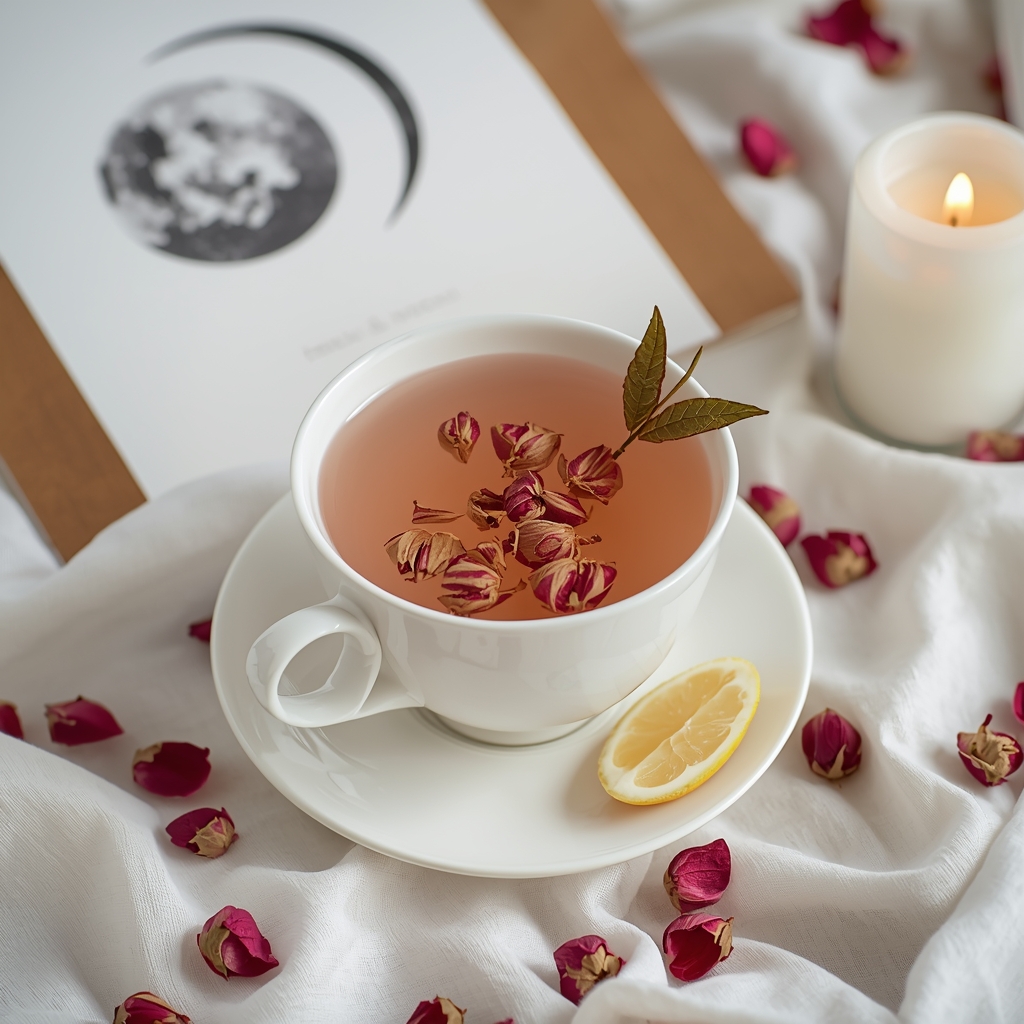 lucid origin hyper realistic close up editorial food photography of a delicate pale rose blus 0