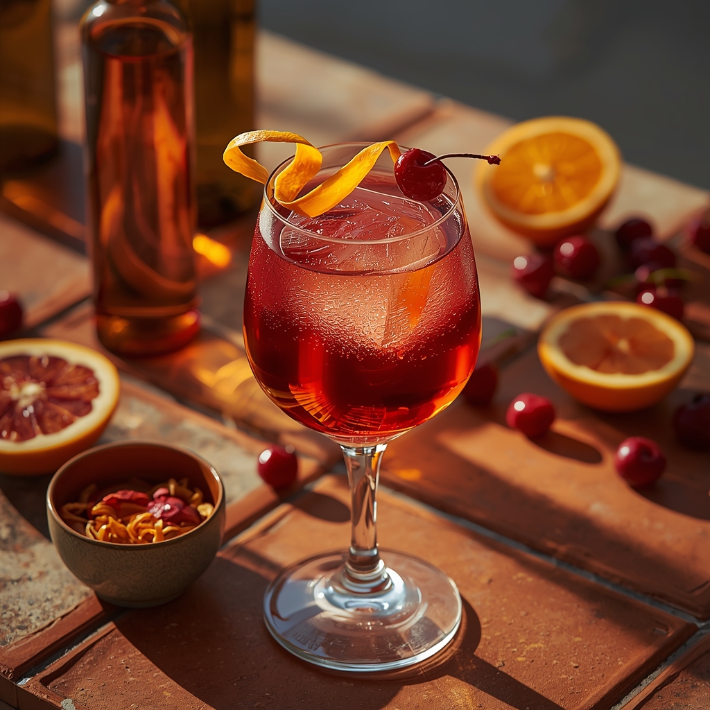 lucid origin hyper realistic close up editorial food photography of a glowing ruby amber pine 3