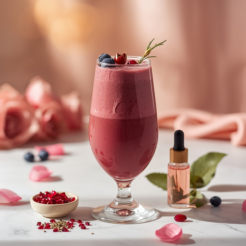 lucid origin hyper realistic close up editorial food photography of a gorgeous deep rose burg 3