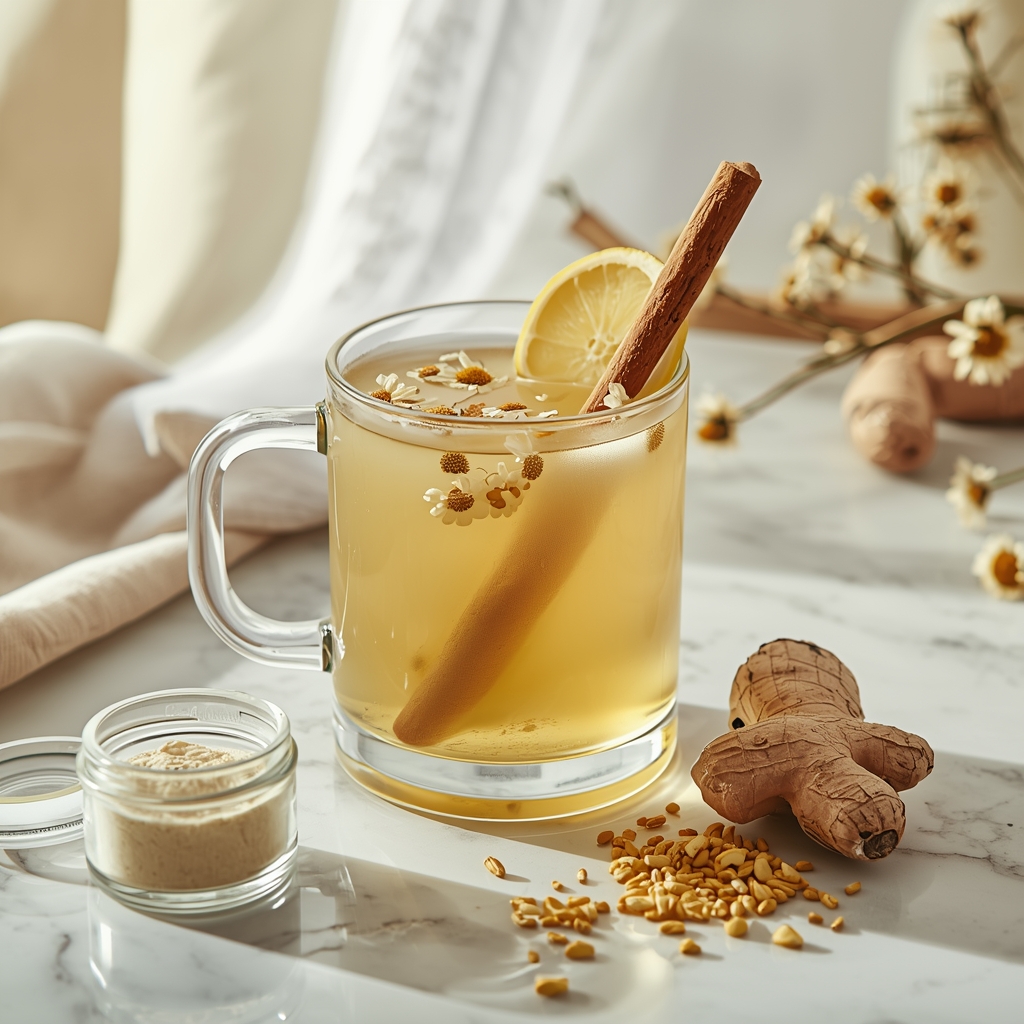 lucid origin hyper realistic close up editorial food photography of a pale golden cream heali 0