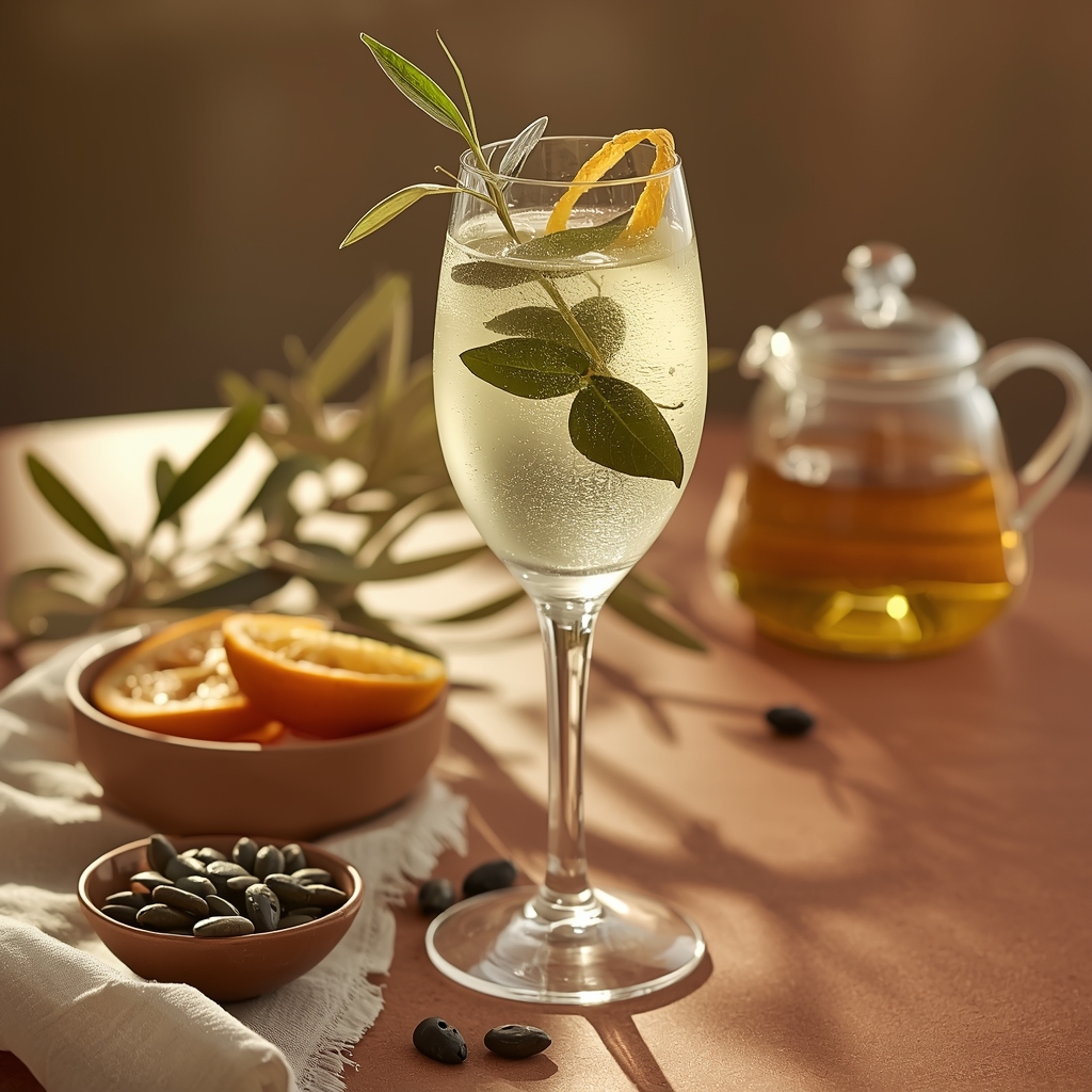 lucid origin hyper realistic close up editorial food photography of a pale silvery gold infus 0 (2)