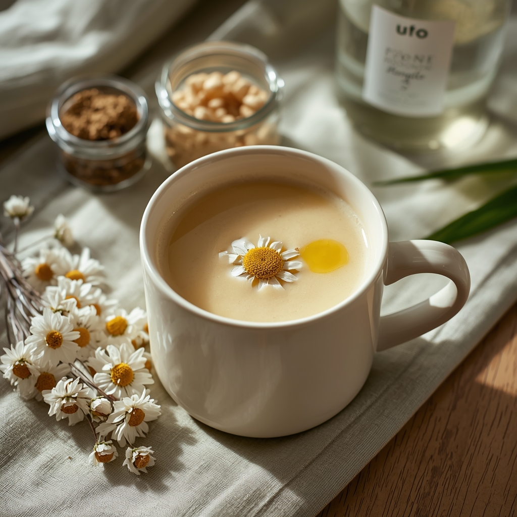 lucid origin hyper realistic close up editorial food photography of a silky pale gold beige m 1