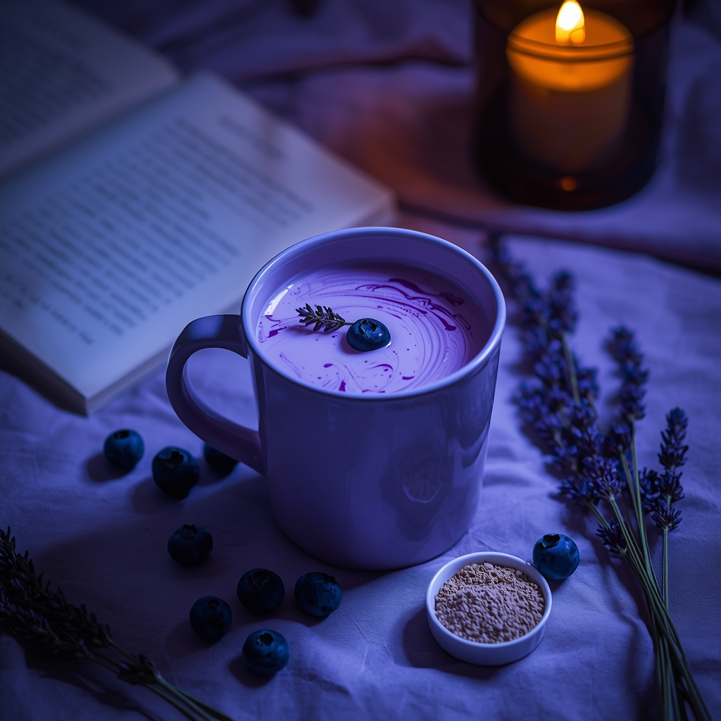 lucid origin hyper realistic close up editorial food photography of a soft lavender violet lo 0