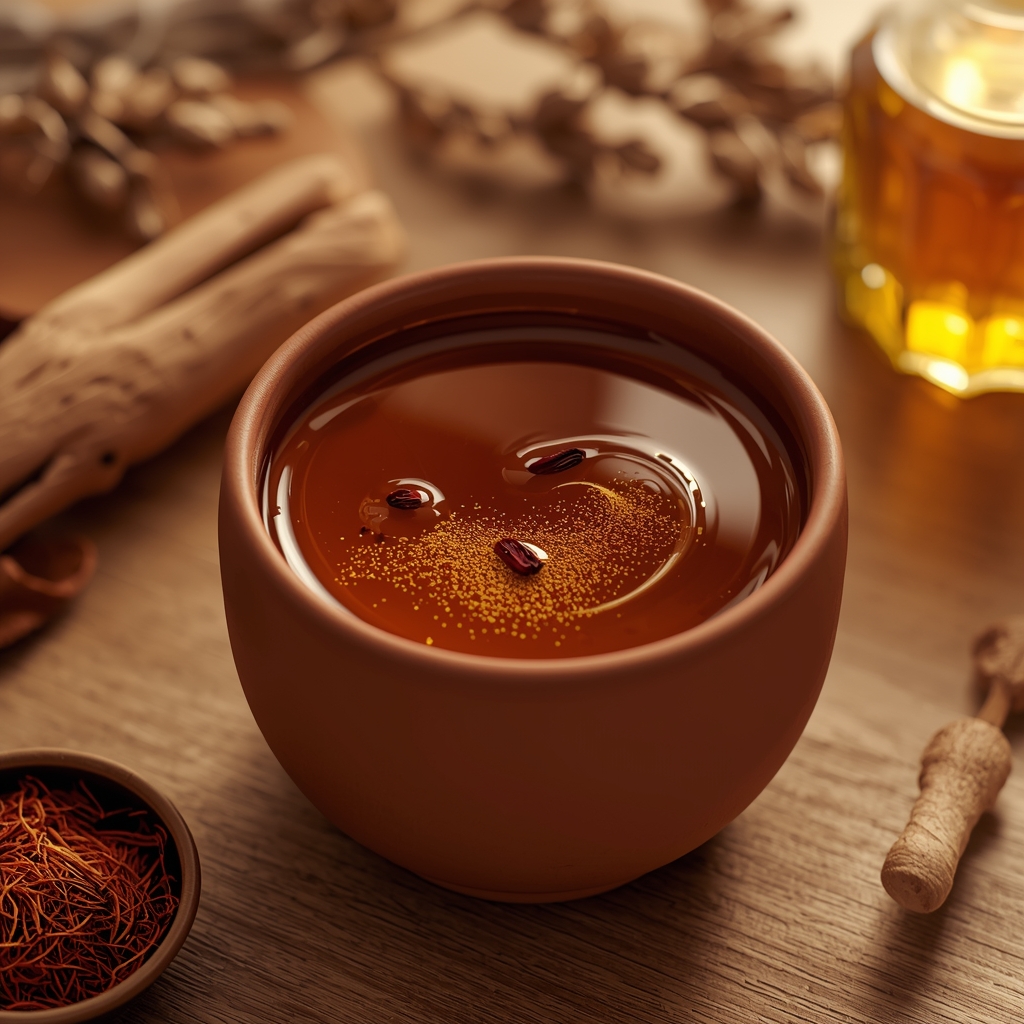 lucid origin hyper realistic close up editorial food photography of a stunning deep golden am 0