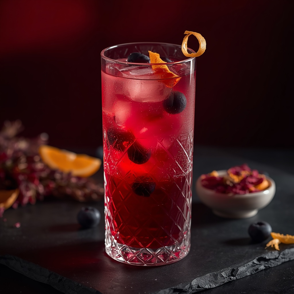 Vein Lift Infusion — The Rosy Daily Sip That Targets Heavy Legs and Spider Veins lucid origin hyper realistic close up editorial food photography of a stunning deep ruby red 2
