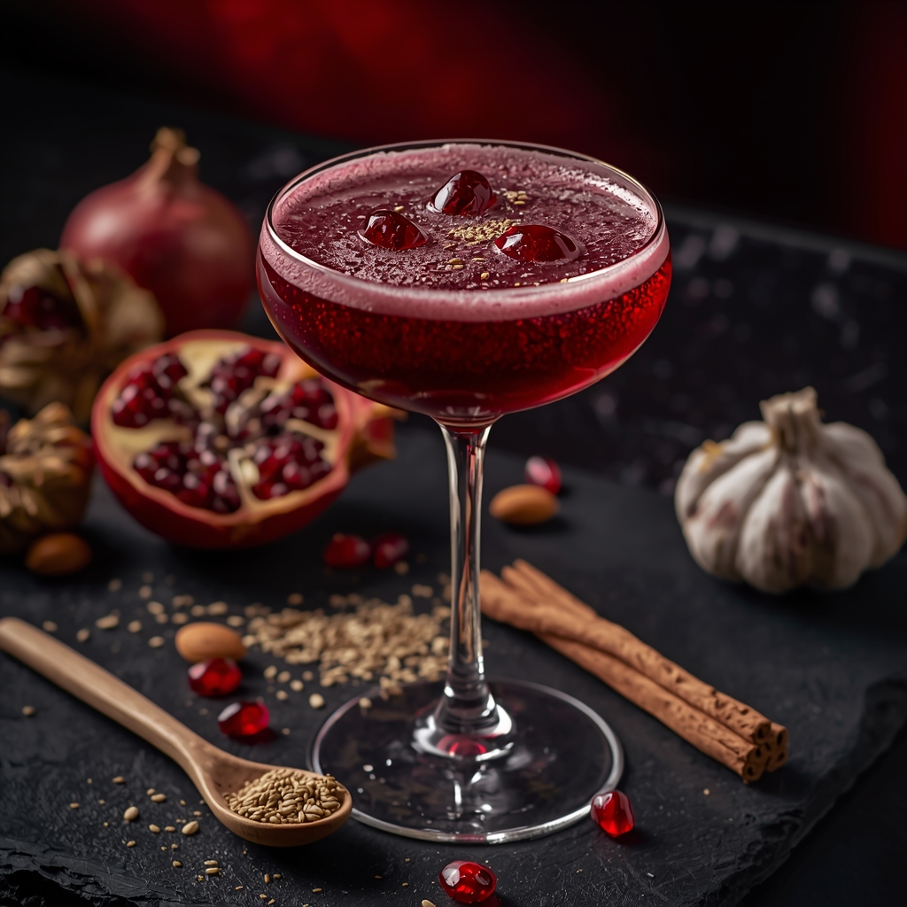Ruby Apo Reset — The Lp(a)-Specific Heart Drink Most Statins Can't Match lucid origin hyper realistic close up editorial food photography of a stunning deep ruby red 3