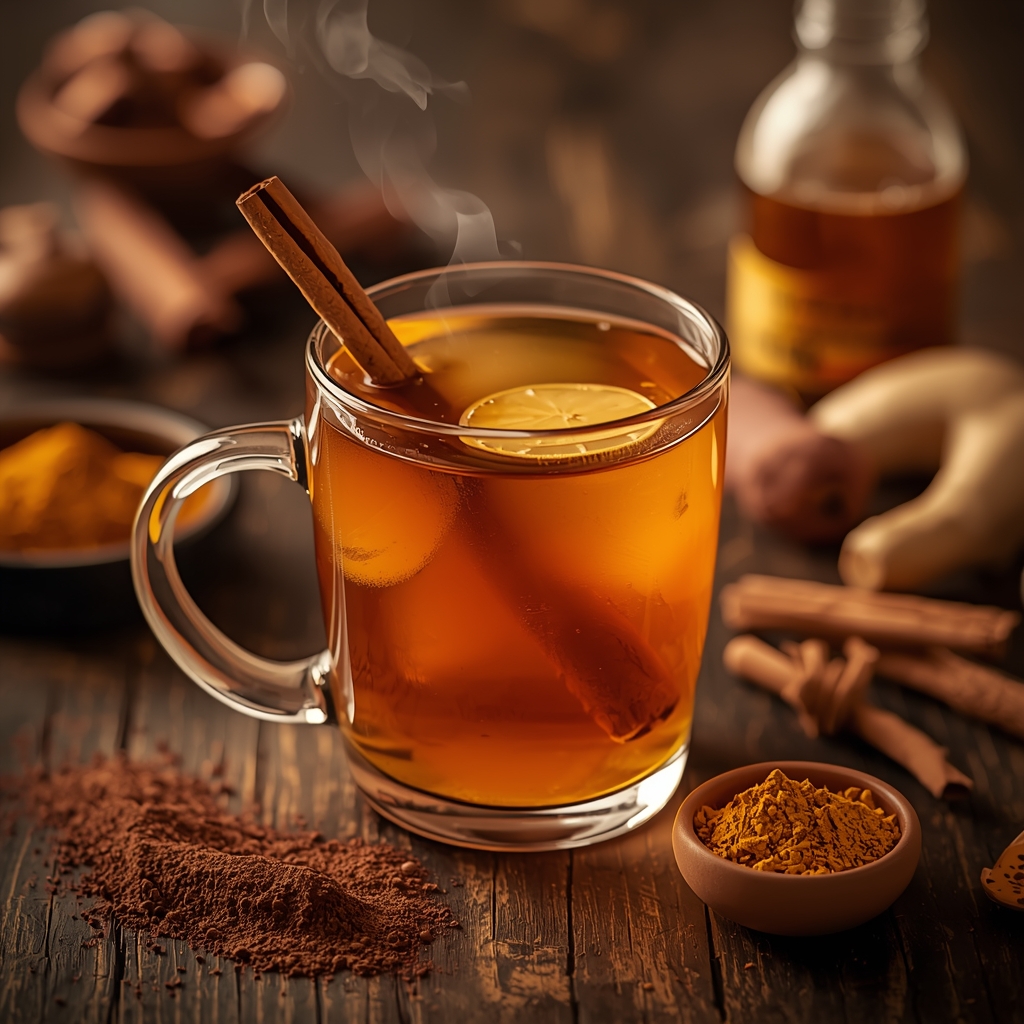 Golden Gate Tonic — The Insulin Whisperer lucid origin hyper realistic close up editorial food photography of a warm golden amber spice 0 copie