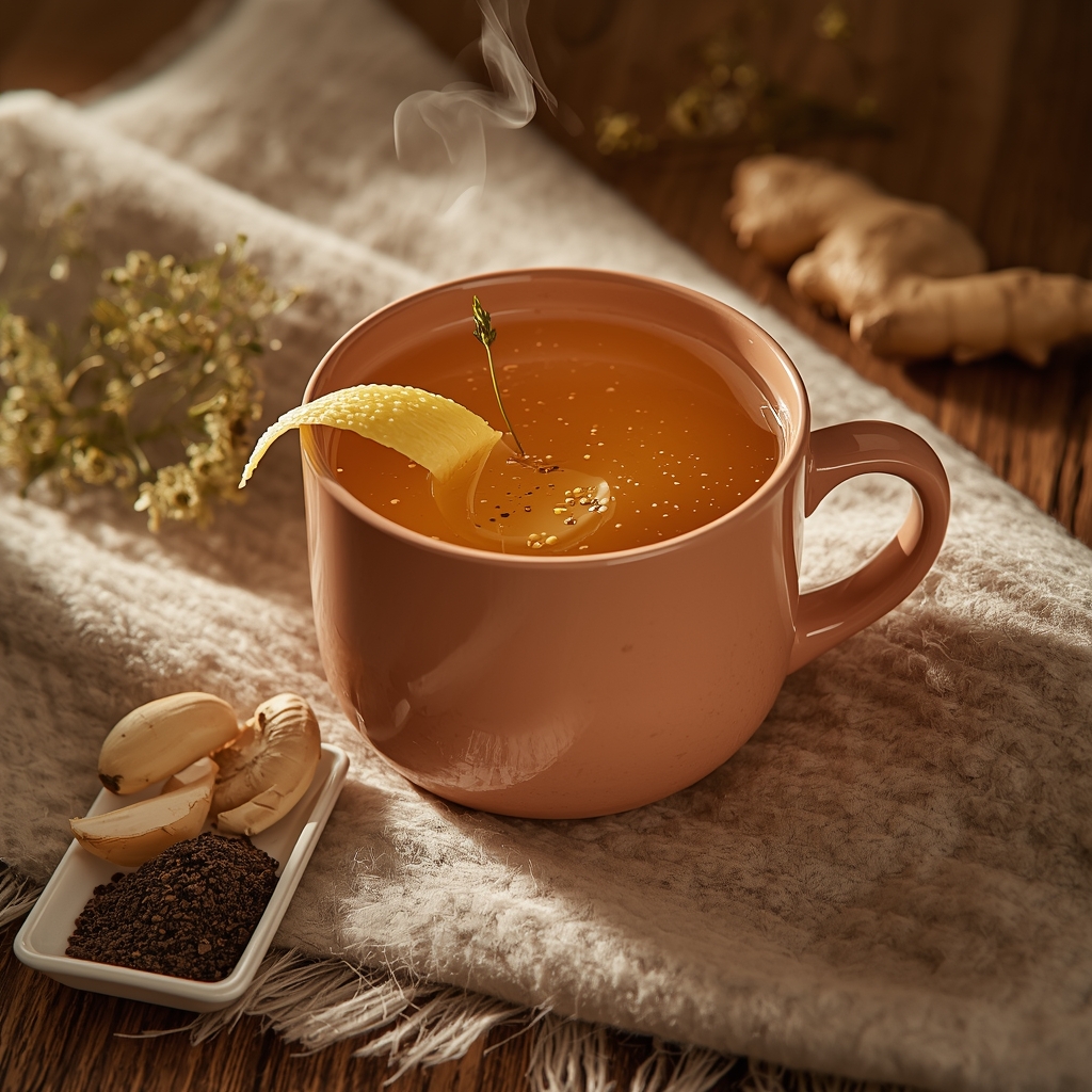 lucid origin hyper realistic close up editorial food photography of a warm golden amber sinus 0