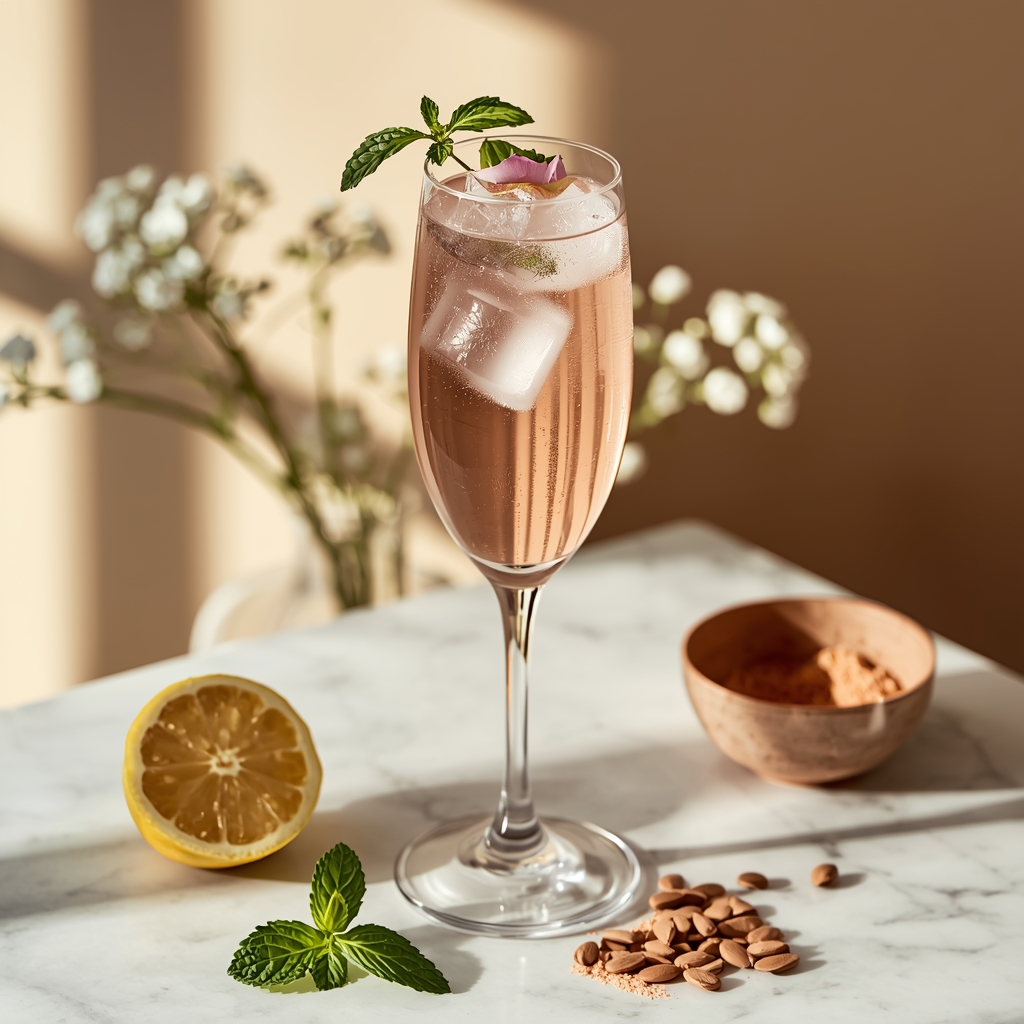 lucid origin hyper realistic close up editorial food photography of an elegant pale rose gold 0 2