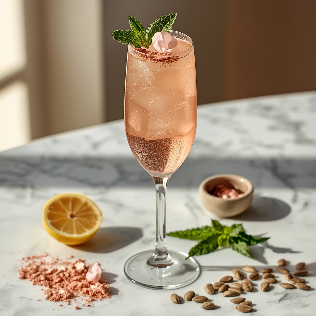 lucid origin hyper realistic close up editorial food photography of an elegant pale rose gold 0