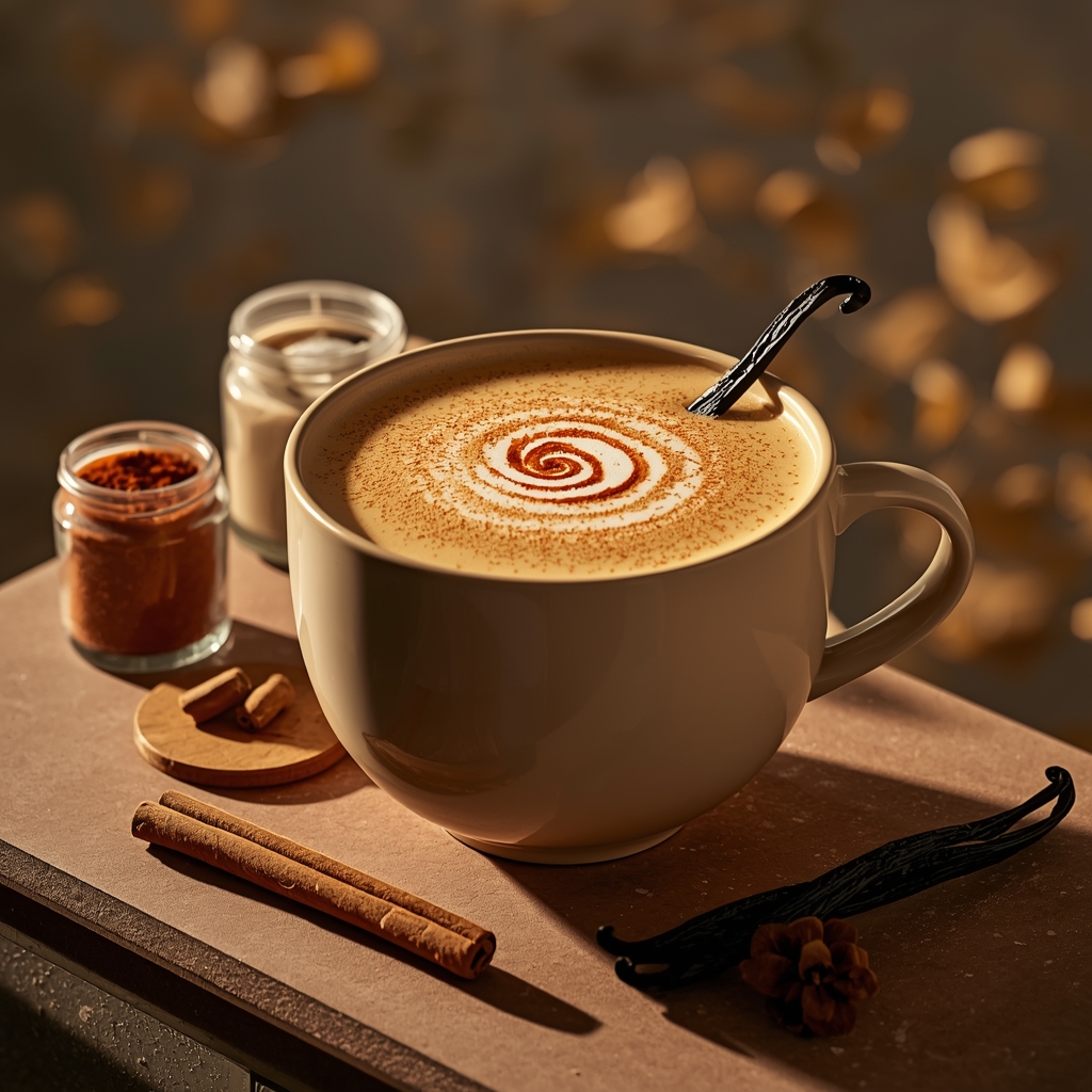 lucid origin hyper realistic editorial lifestyle food photography of a creamy caramel gold ad 3