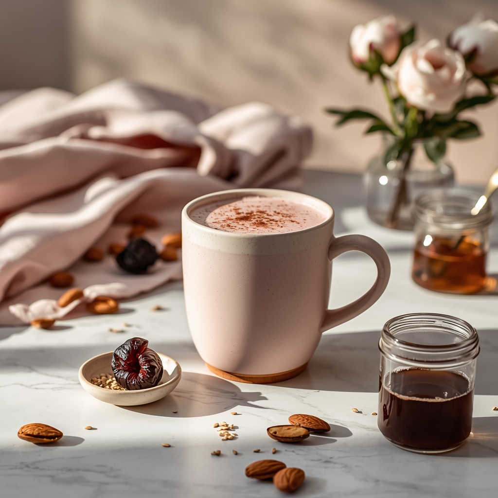 lucid origin hyper realistic editorial lifestyle food photography of a creamy pale blush rose 3