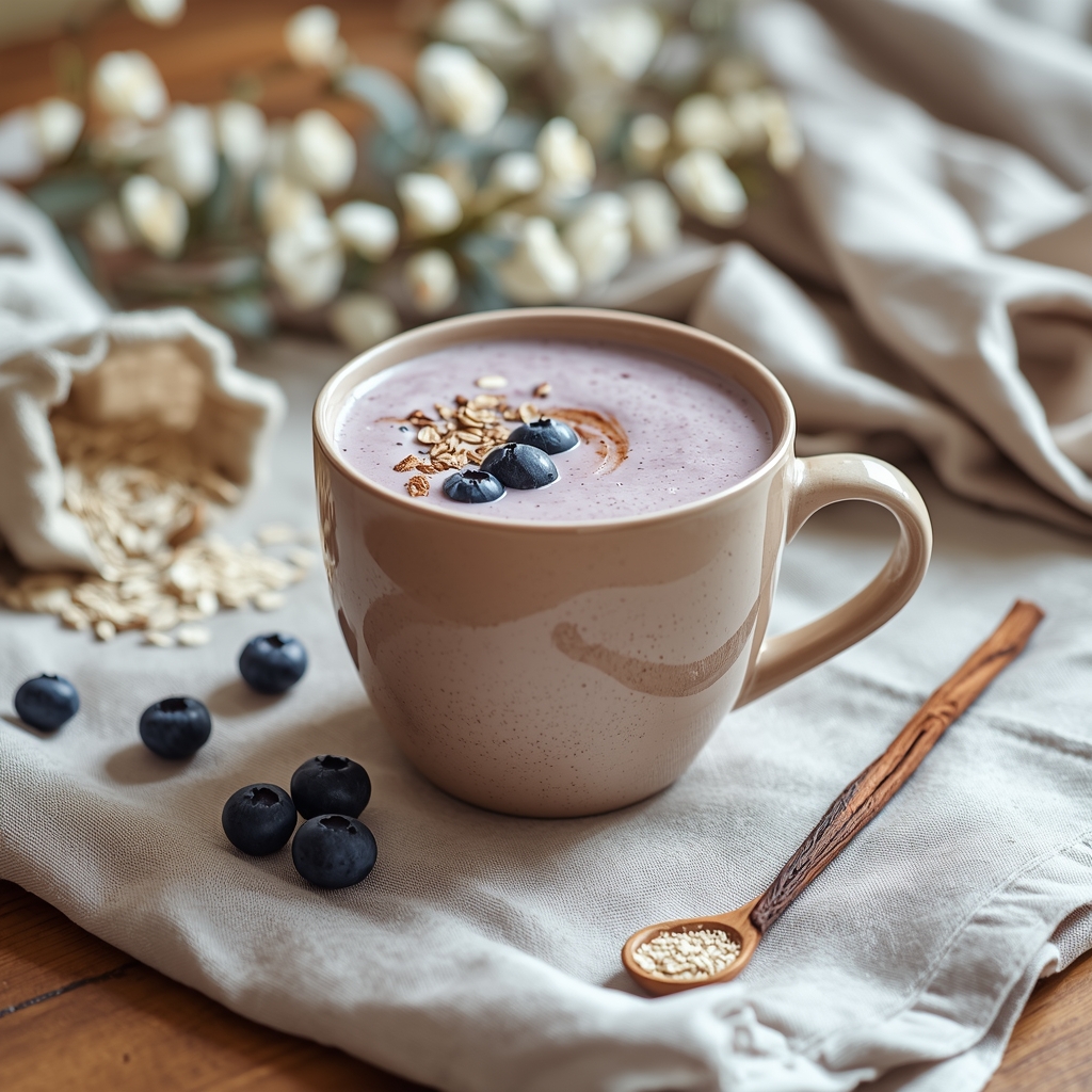 lucid origin hyper realistic editorial lifestyle food photography of a creamy soft dusty mauv 2