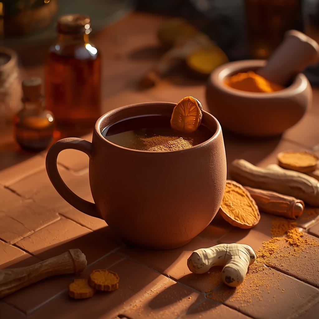 lucid origin hyper realistic editorial lifestyle food photography of a deep earthy amber brow 0