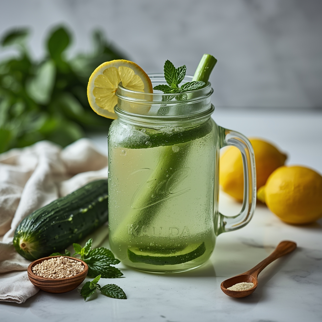 lucid origin hyper realistic editorial lifestyle food photography of a fresh pale jade green 2