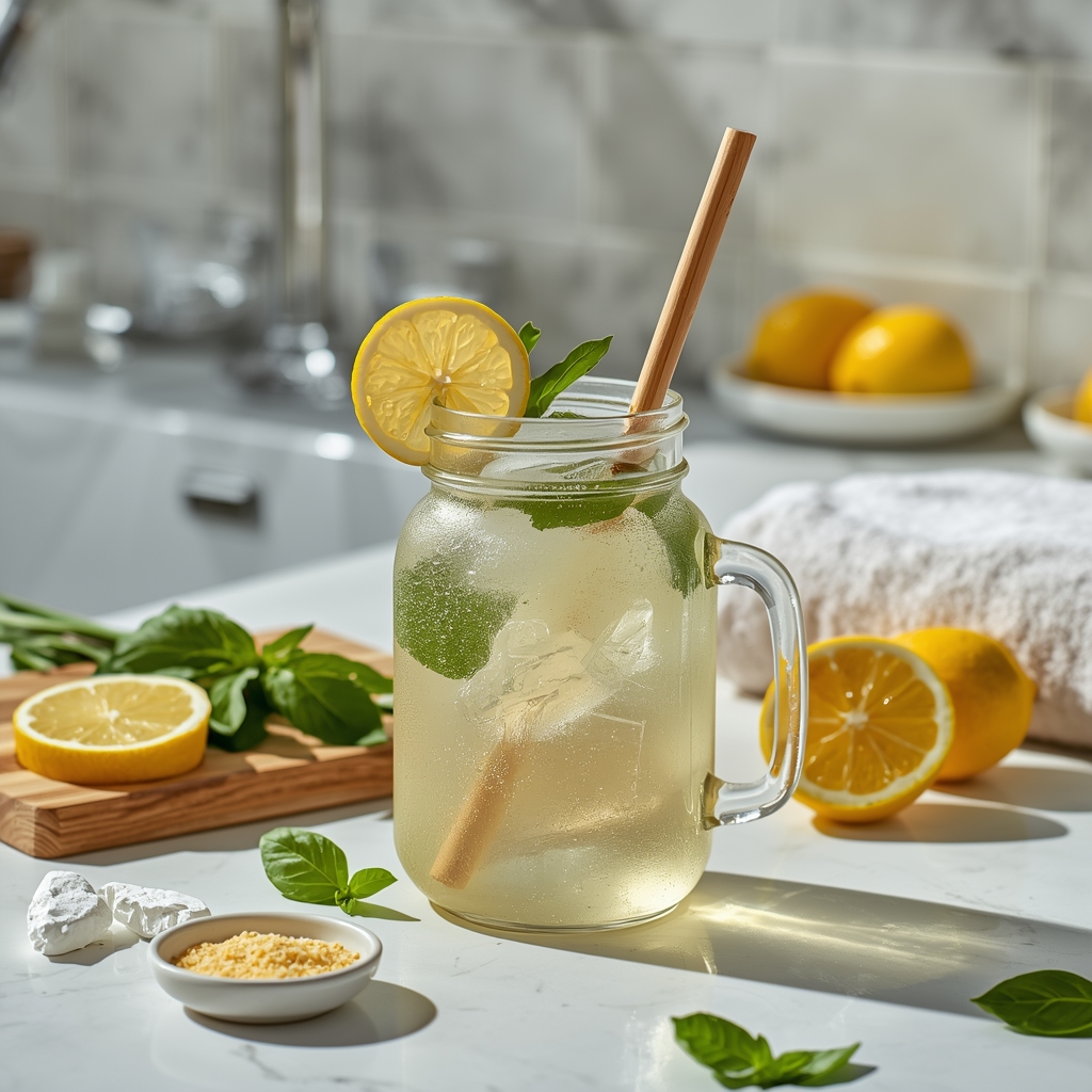 lucid origin hyper realistic editorial lifestyle food photography of a pale crystal clear gol 3