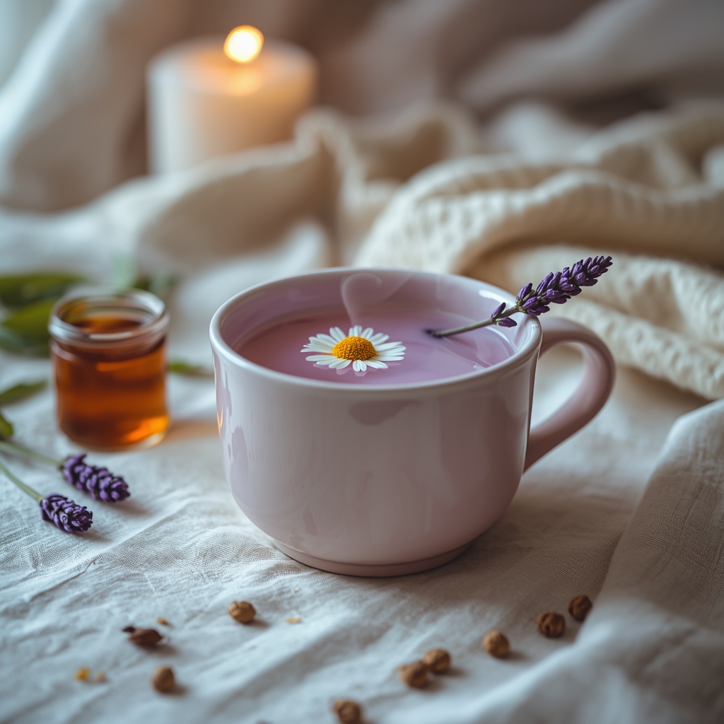 lucid origin hyper realistic editorial lifestyle food photography of a serene soft lavender c 0 2