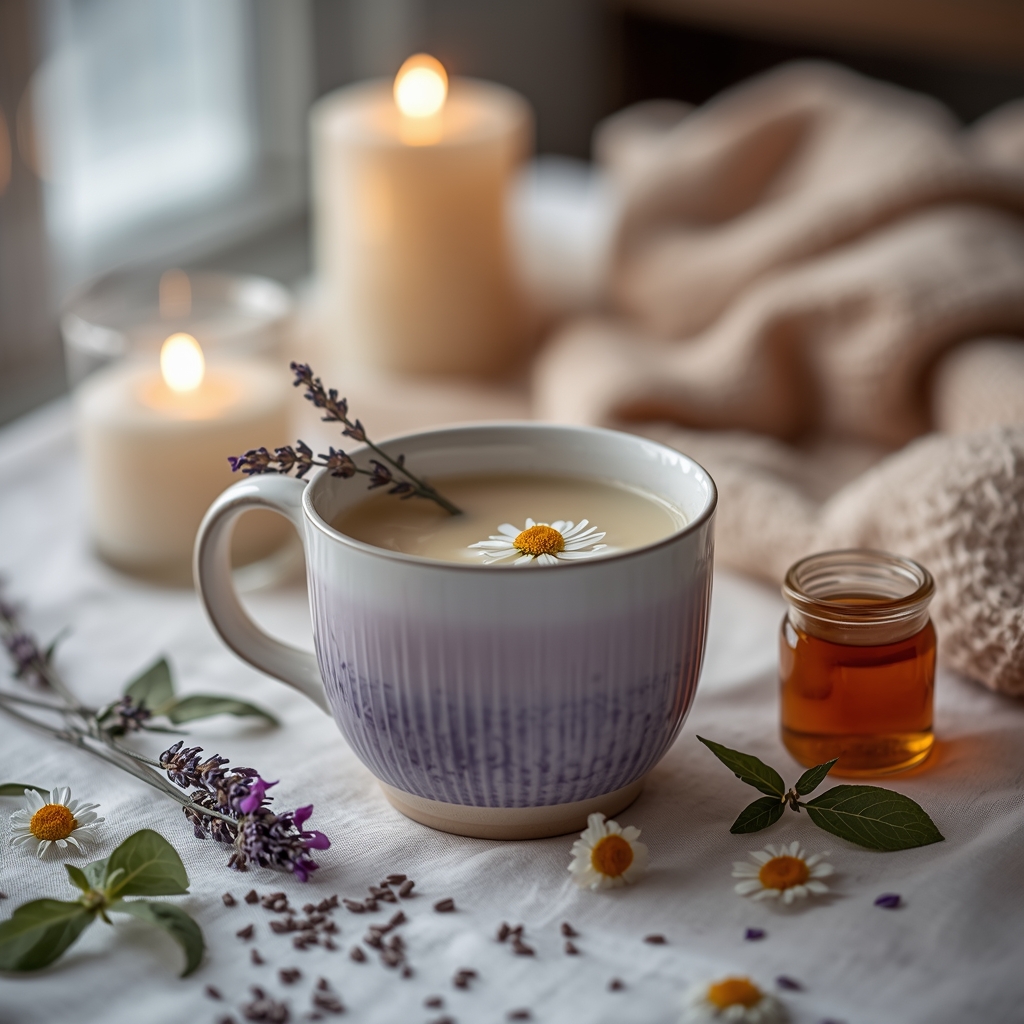 lucid origin hyper realistic editorial lifestyle food photography of a serene soft lavender c 0