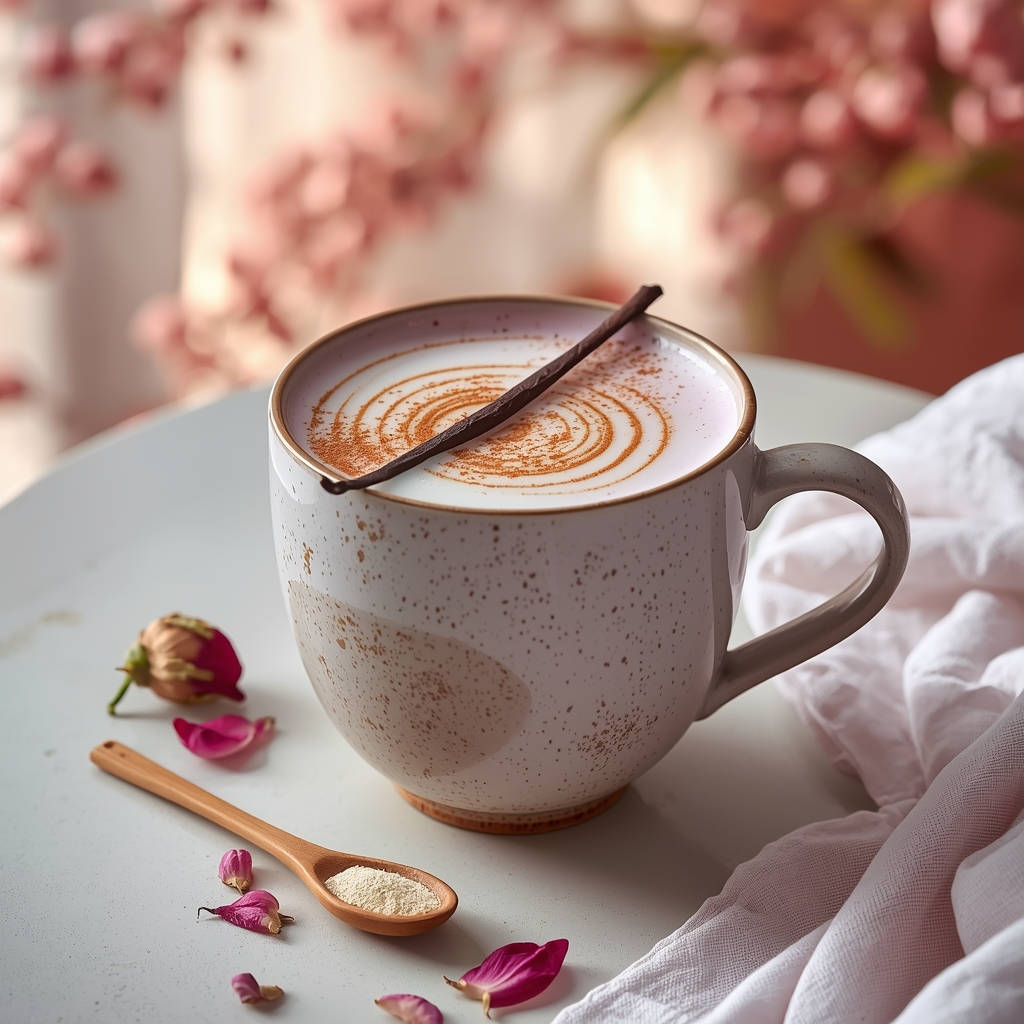 lucid origin hyper realistic editorial lifestyle food photography of a soft creamy lavender c 1