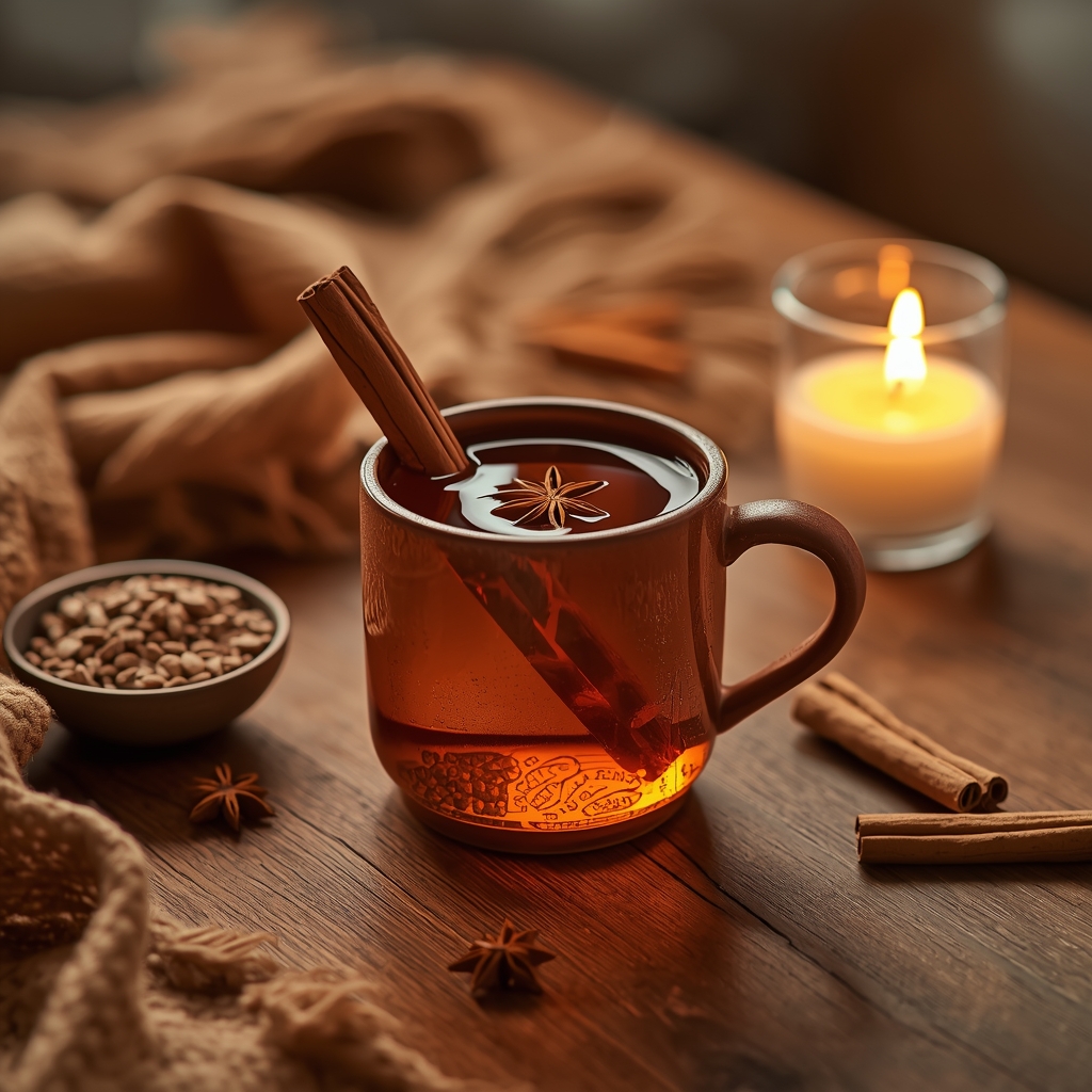 lucid origin hyper realistic editorial lifestyle food photography of a warm amber golden berb 3