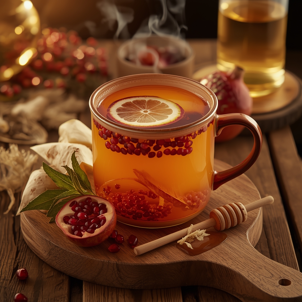 lucid origin hyper realistic editorial lifestyle food photography of a warm golden amber anti 1