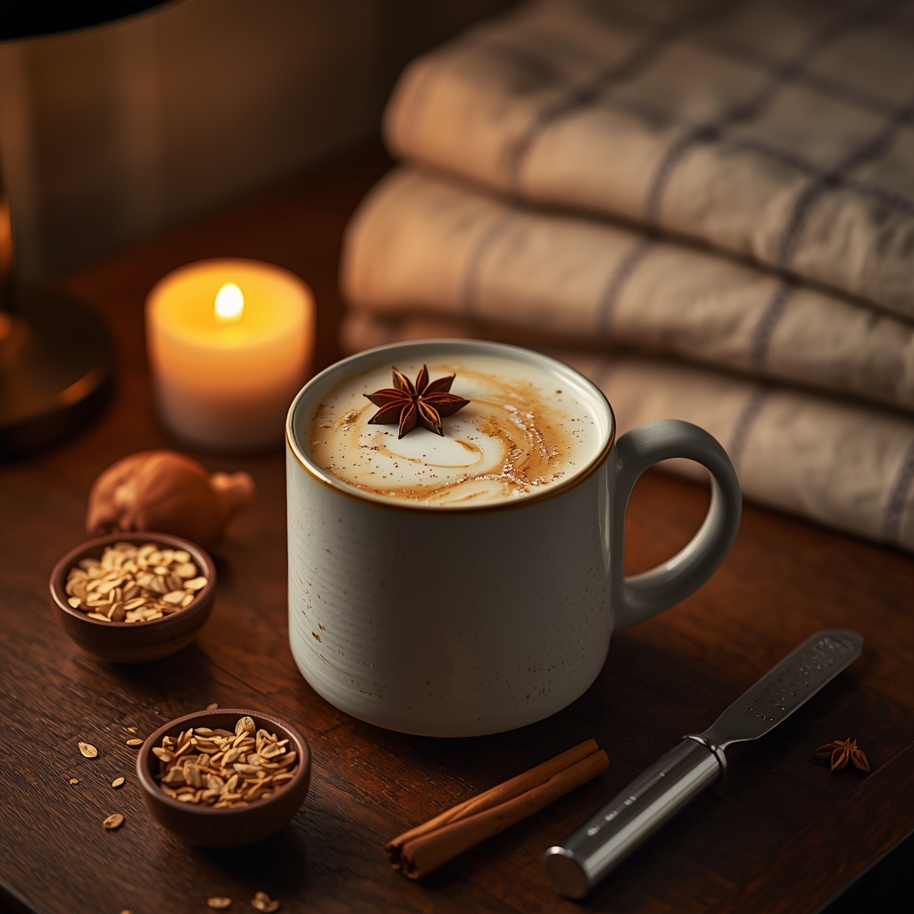 lucid origin hyper realistic editorial lifestyle food photography of a warm oat cream valeria 0