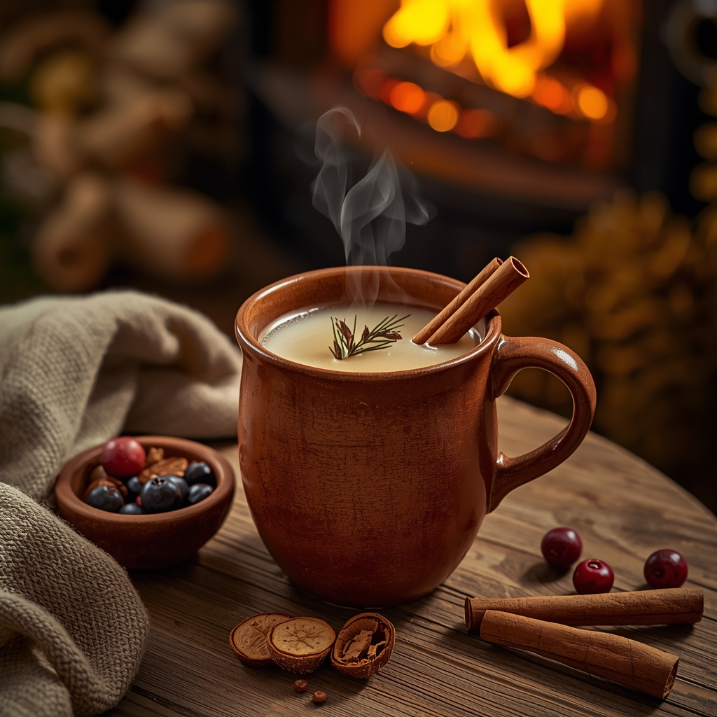 Larch Arabinogalactan Shield — The Prebiotic Brew That Trains Your Immune System From the Inside Out lucid origin hyper realistic editorial lifestyle food photography of a warm umber amber larch 3