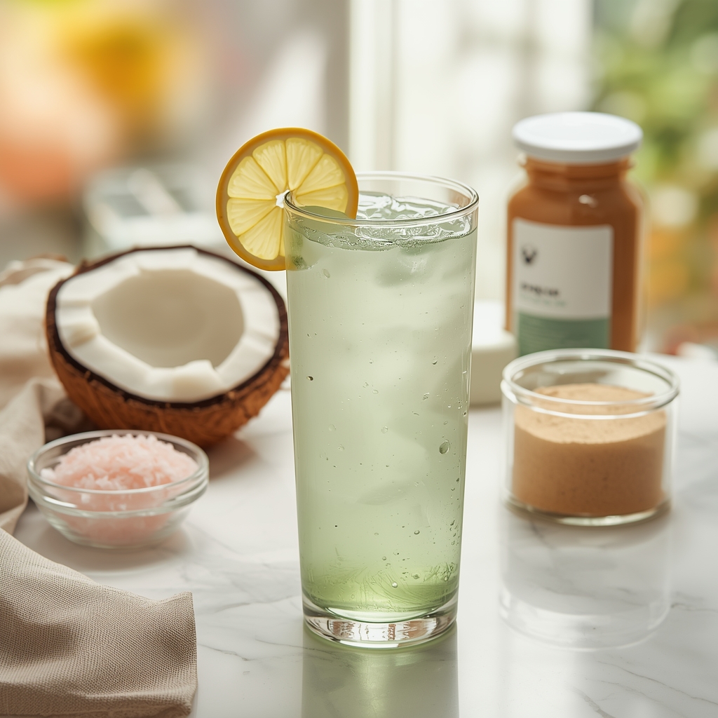 lucid origin hyper realistic close up editorial food photography of a hydrating clear pale gr 1