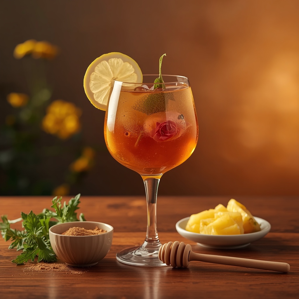 lucid origin hyper realistic close up editorial food photography of a rose amber seasonal all 0