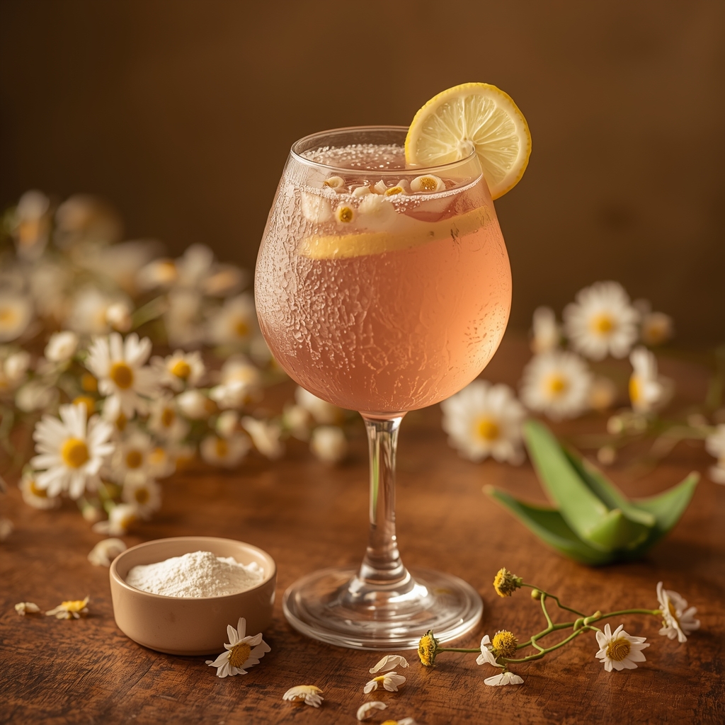 lucid origin hyper realistic close up editorial food photography of a soft rosy amber non cel 1
