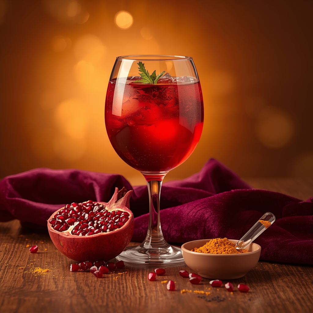lucid origin hyper realistic close up editorial food photography of a vibrant deep rose amber 1