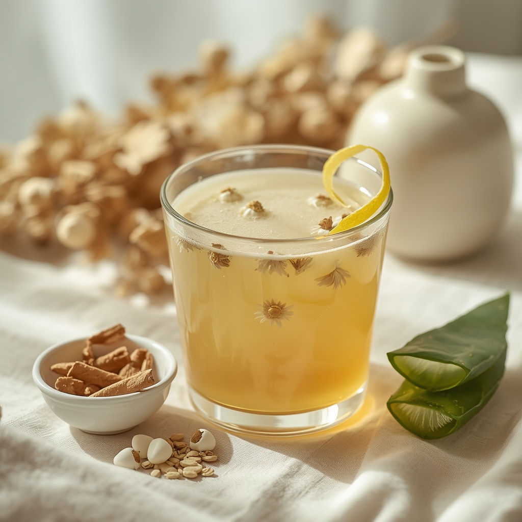 lucid origin hyper realistic editorial lifestyle food photography of a pale gold lukewarm aci 3
