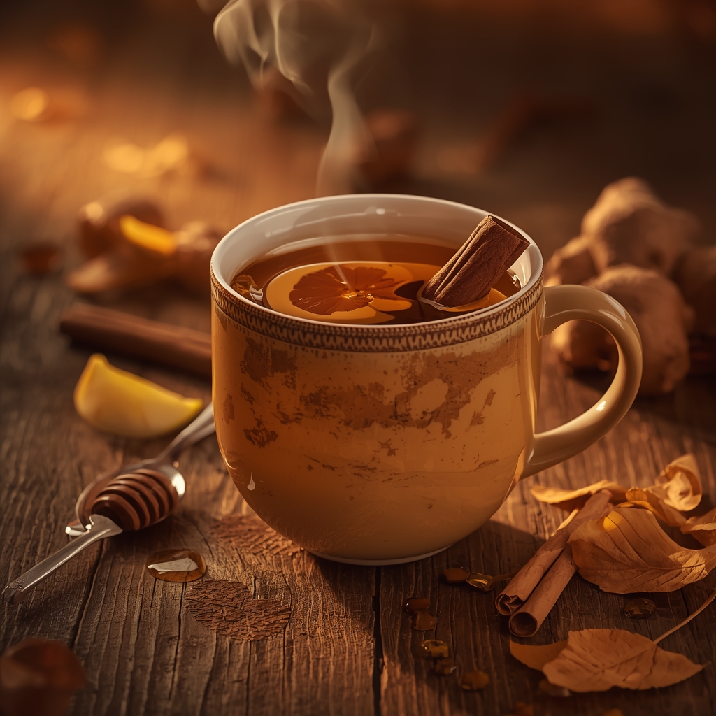 lucid origin hyper realistic editorial lifestyle food photography of a warm amber ginger cinn 0