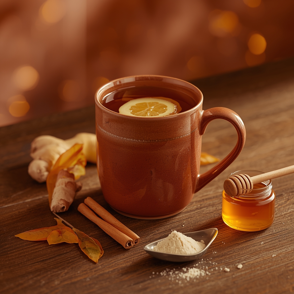 Collagen Calm Tide — A Multi-System CREST Sip With Ginkgo, NAC, and L-Arginine lucid origin hyper realistic editorial lifestyle food photography of a warm deep golden amber 1