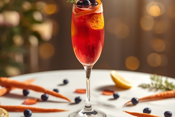 lucid origin hyper realistic close up editorial food photography of a deep rose orange prp in 1
