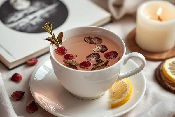lucid origin hyper realistic close up editorial food photography of a delicate pale rose blus 0 2