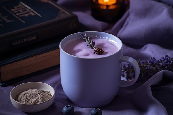 lucid origin hyper realistic close up editorial food photography of a soft lavender violet lo 1
