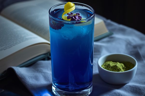 lucid origin hyper realistic close up editorial food photography of a stunning blue to violet 0