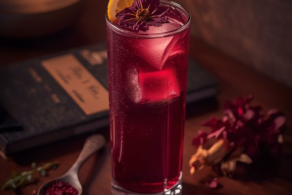 lucid origin hyper realistic close up editorial food photography of a stunning deep ruby rose 1