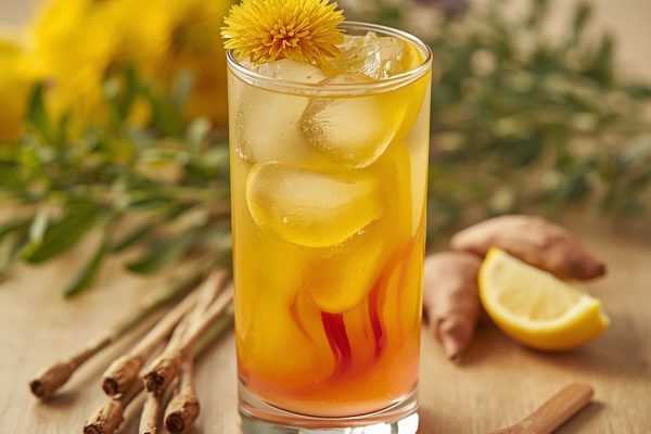 lucid origin hyper realistic close up editorial food photography of a vibrant deep golden yel 0