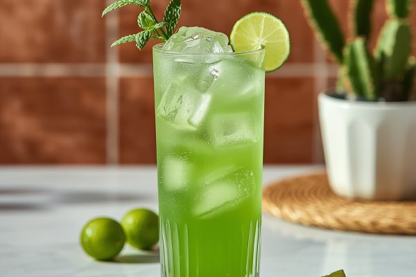 lucid origin hyper realistic close up editorial food photography of a vibrant jade green nopa 0