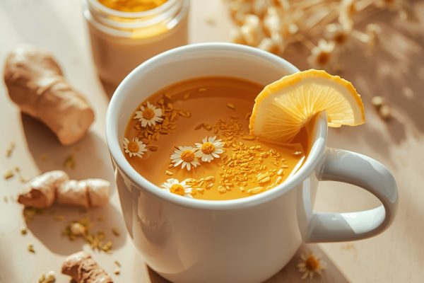 lucid origin hyper realistic close up editorial food photography of a warm golden amber migra 0