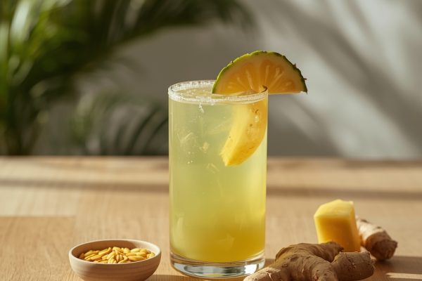 lucid origin hyper realistic editorial food photography of a soft pale golden yellow pancreas 2