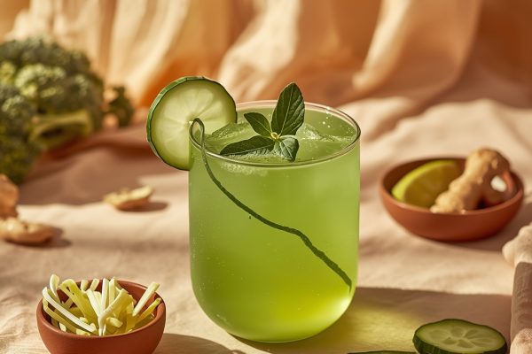 lucid origin hyper realistic editorial lifestyle food photography of a bright jade green broc 1