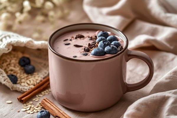 lucid origin hyper realistic editorial lifestyle food photography of a creamy soft dusty mauv 1