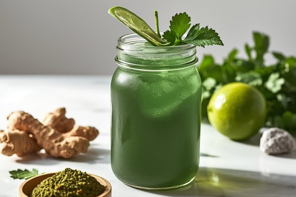 lucid origin hyper realistic editorial lifestyle food photography of a deep emerald green det 2